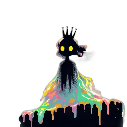 crown, creature, hair, robot transparent PNG cut-out