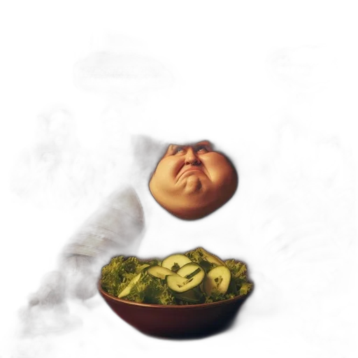 food, mask, face, creature transparent PNG cut-out