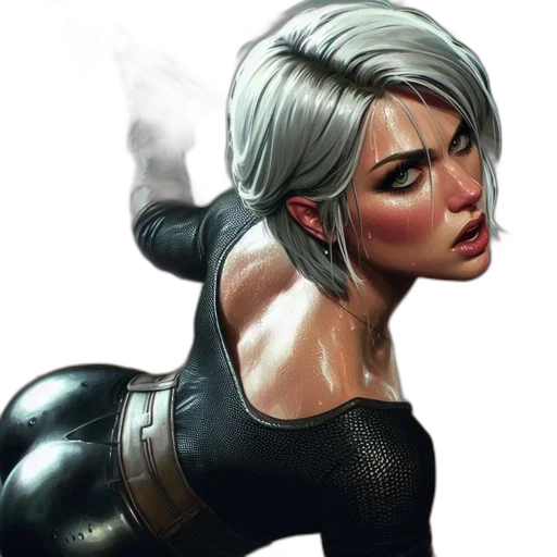 comic book art, concept art, cyberpunk, fantasy art transparent PNG cut-out
