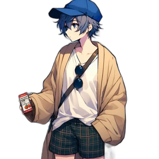 hat, jacket, staff, food transparent PNG cut-out