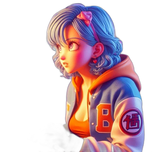 jacket, face, robot, comic book art transparent PNG cut-out