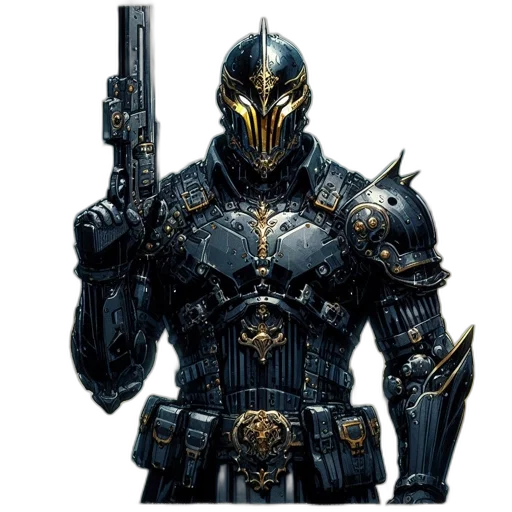 weapon, robot, mask, sword transparent PNG cut-out