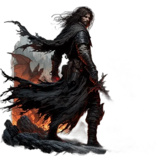 dragon, sword, concept art, fantasy art transparent PNG cut-out