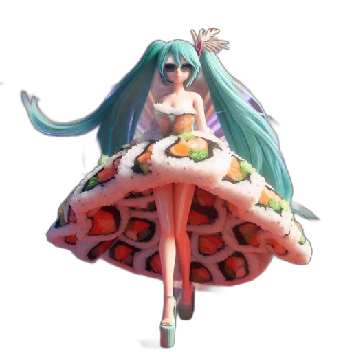 dress, food, umbrella, creature transparent PNG cut-out