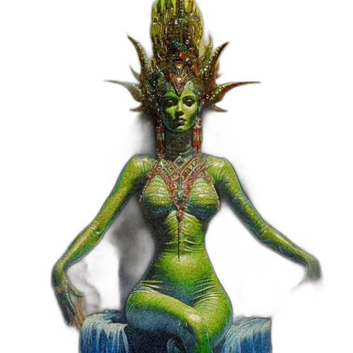 jewelry, creature, staff, crown transparent PNG cut-out