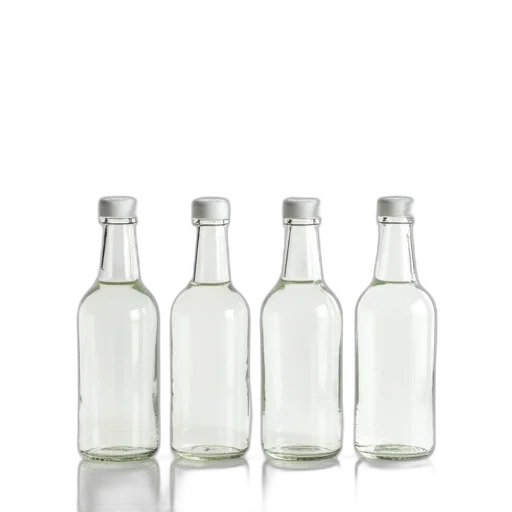 bottle, food, 3d render, set transparent PNG cut-out