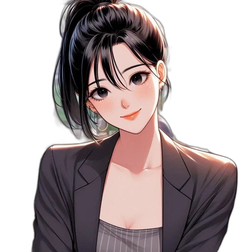 staff, jacket, face, dress transparent PNG cut-out