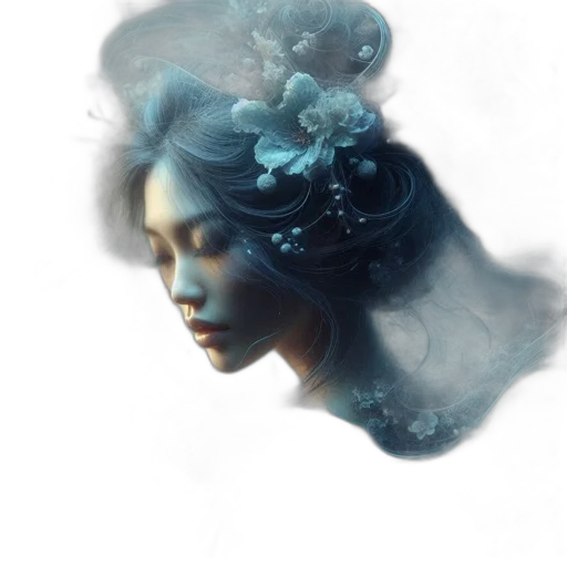face, mask, crown, fantasy art transparent PNG cut-out