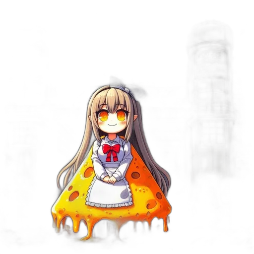 dress, robot, staff, crown transparent PNG cut-out