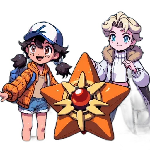 staff, crown, weapon, pixel art transparent PNG cut-out