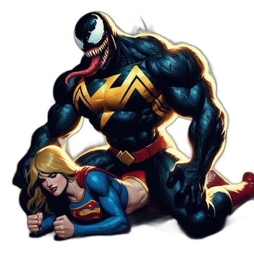 comic book art, concept art, cartoon, muscular transparent PNG cut-out