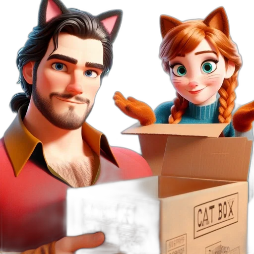 3d render, concept art, fantasy art, cartoon transparent PNG cut-out