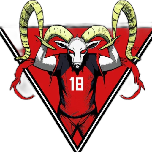 anthropomorphic, creature, part-goat, wears transparent PNG cut-out