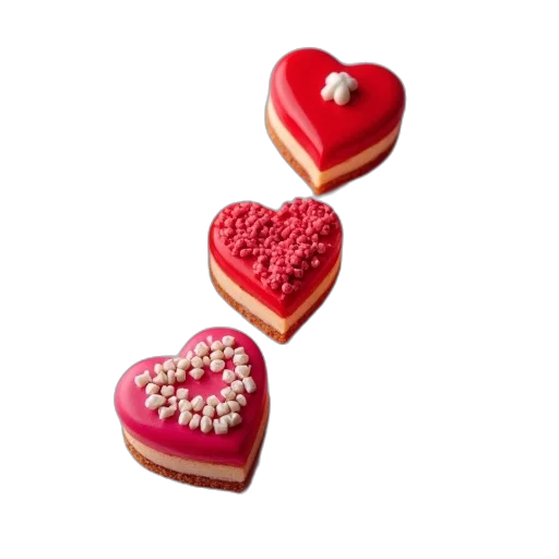 jewelry, food, 3d render, six transparent PNG cut-out
