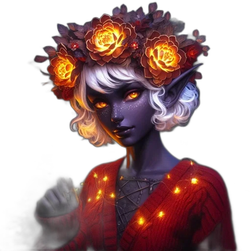 crown, flower, mask, face transparent PNG cut-out