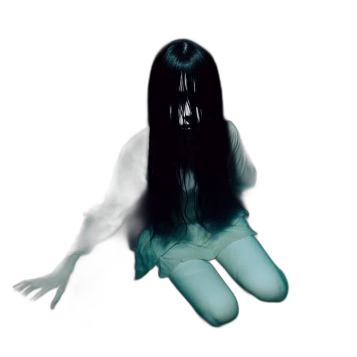 creature, mask, hair, dress transparent PNG cut-out