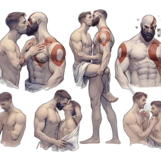 concept art, comic book art, fantasy art, watercolor transparent PNG cut-out