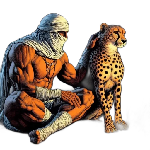 animal, comic book art, concept art, fantasy art transparent PNG cut-out