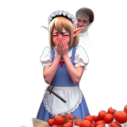 food, dress, face, creature transparent PNG cut-out