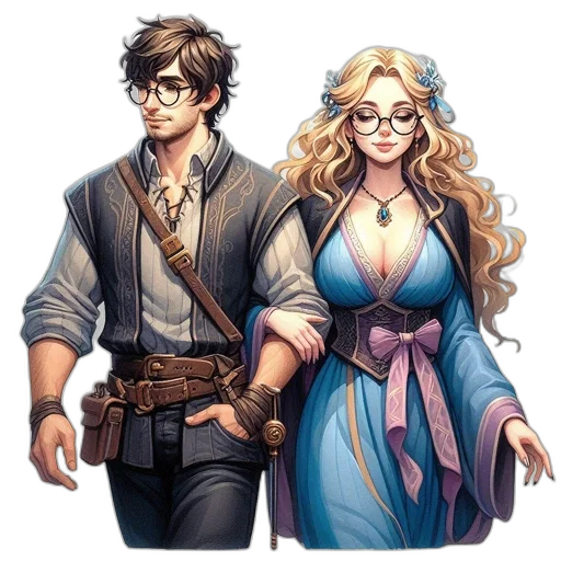 fantasy art, concept art, pixel art, comic book art transparent PNG cut-out