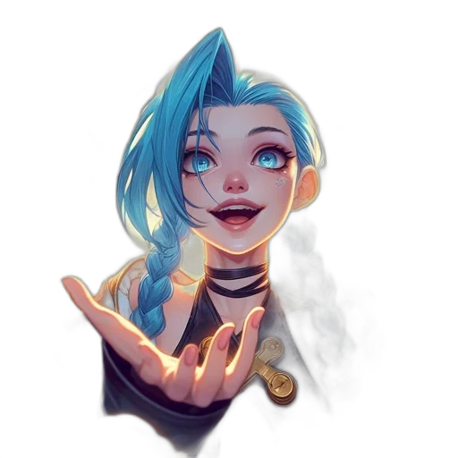 face, jewelry, staff, creature transparent PNG cut-out