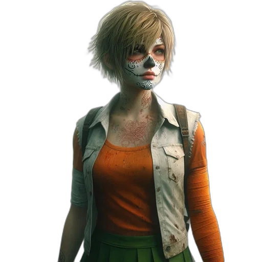 mask, face, jacket, concept art transparent PNG cut-out