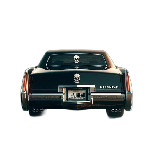 car, 3d render, old, deadhead transparent PNG cut-out