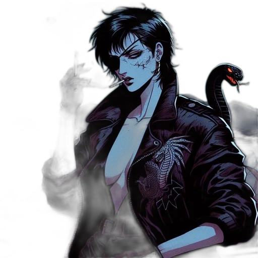 jacket, concept art, comic book art, cyberpunk transparent PNG cut-out