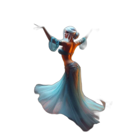 dress, staff, crown, sword transparent PNG cut-out