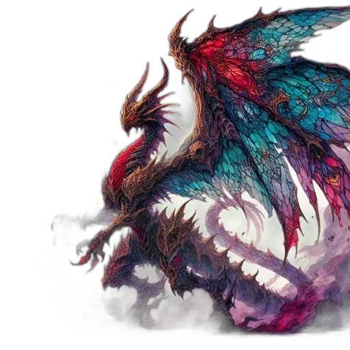 dragon, creature, animal, weapon transparent PNG cut-out