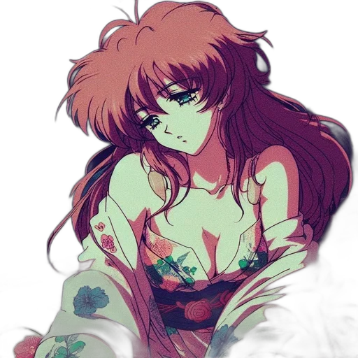 anime, vaporwave, watercolor, pixel art transparent PNG cut-out