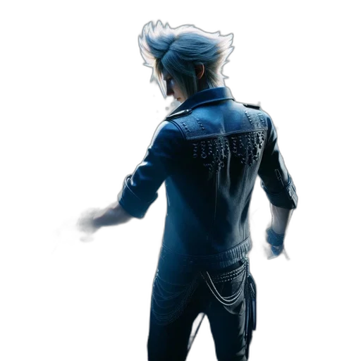 jacket, robot, creature, hair transparent PNG cut-out
