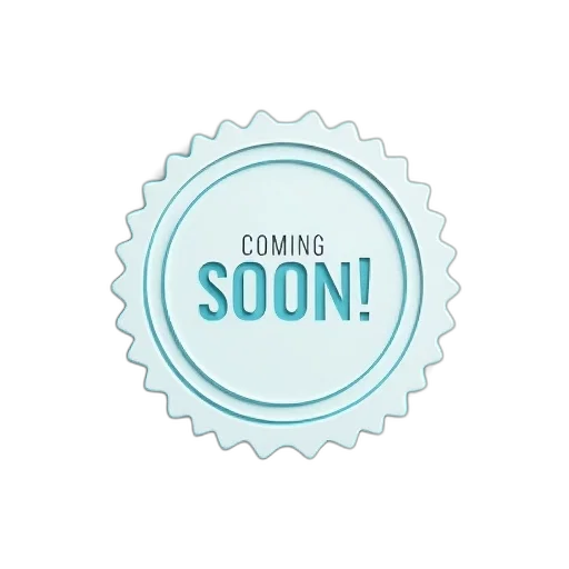 3d render, coming, soon, banner transparent PNG cut-out