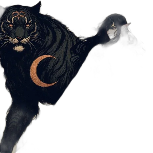 dragon, staff, creature, fantasy art transparent PNG cut-out