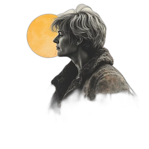 jacket, face, watercolor, fantasy art transparent PNG cut-out