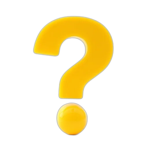 furniture, yellow, question, mark transparent PNG cut-out