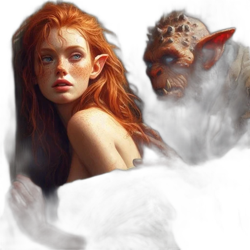creature, fantasy art, concept art, photorealistic transparent PNG cut-out