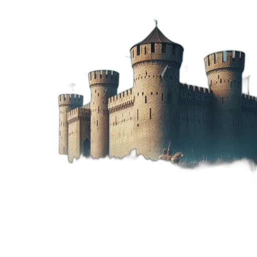 building, crown, dragon, sword transparent PNG cut-out
