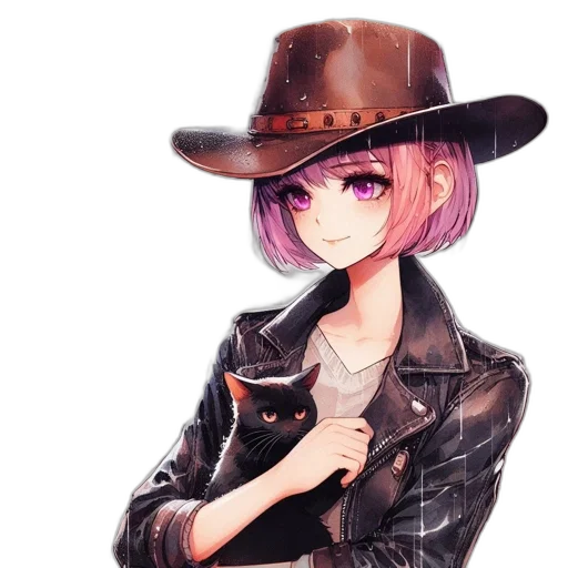 hat, jacket, animal, weapon transparent PNG cut-out