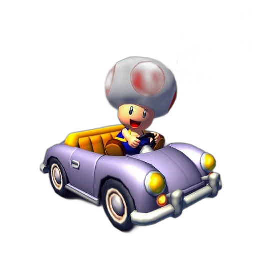 car, concept art, 3d render, pixel art transparent PNG cut-out