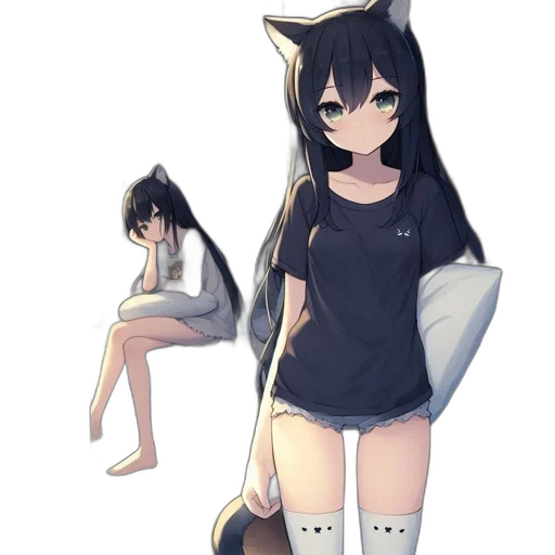dress, creature, animal, staff transparent PNG cut-out