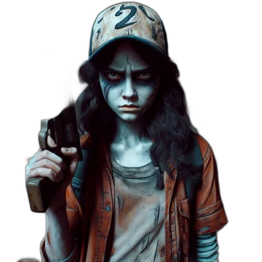 jacket, weapon, hat, face transparent PNG cut-out