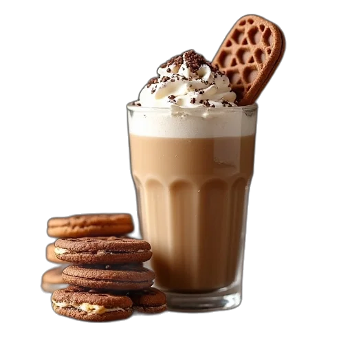 food, photorealistic, 3d render, chocolate transparent PNG cut-out