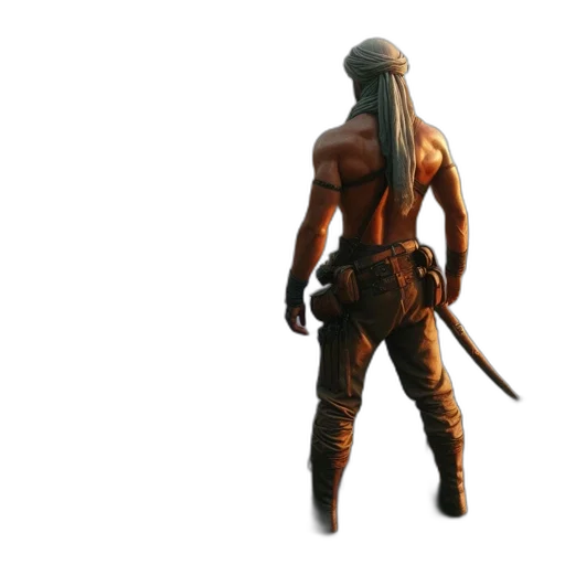 weapon, sword, creature, staff transparent PNG cut-out