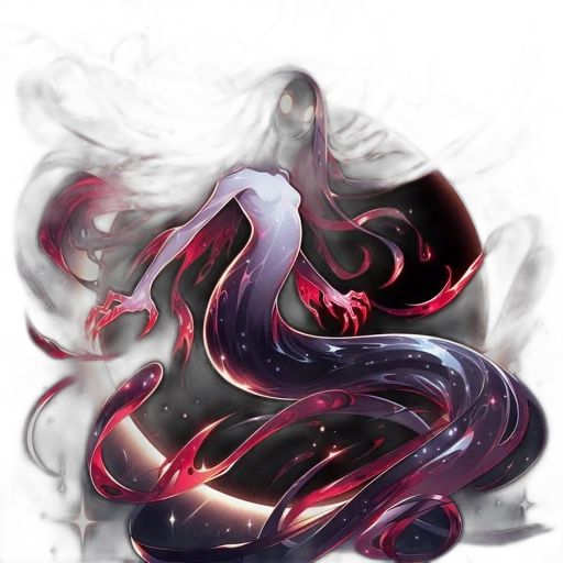 dragon, hair, creature, mask transparent PNG cut-out
