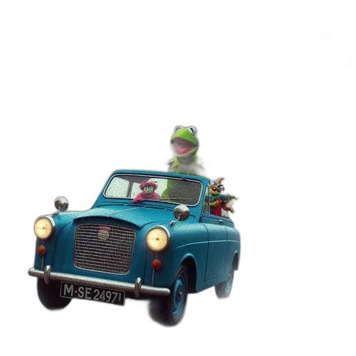 car, hat, robot, crown transparent PNG cut-out