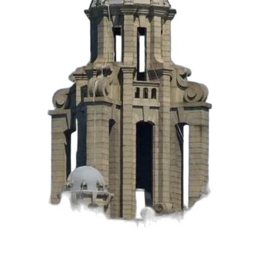 building, crown, 3d render, concept art transparent PNG cut-out