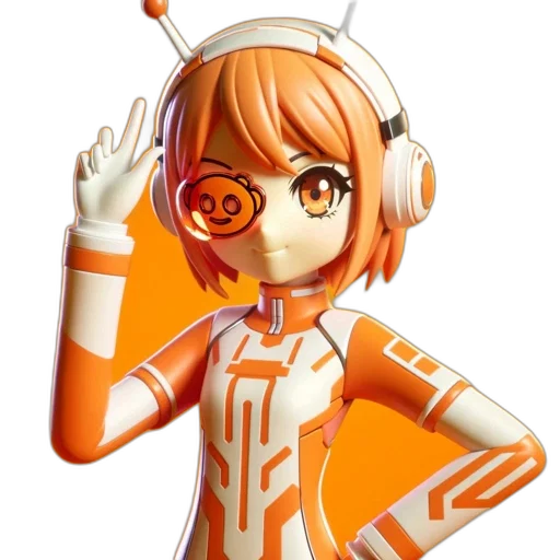 robot, staff, mask, creature transparent PNG cut-out
