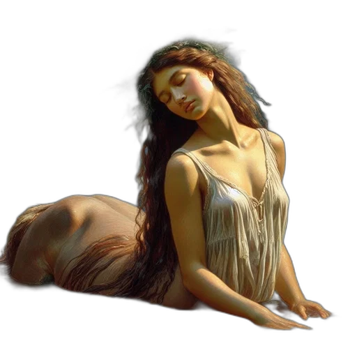 dress, photorealistic, fantasy art, oil painting transparent PNG cut-out