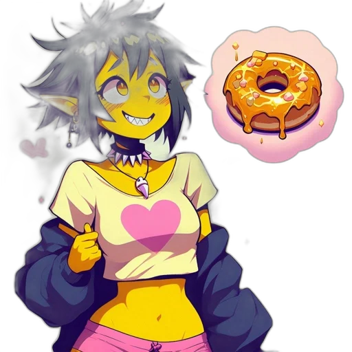 food, creature, concept art, pixel art transparent PNG cut-out